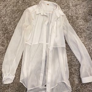 Sheer free people shirt